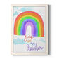 You Are My Rainbow - Barnwood Framed Canvas Print