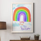 You Are My Rainbow - Barnwood Framed Canvas Print
