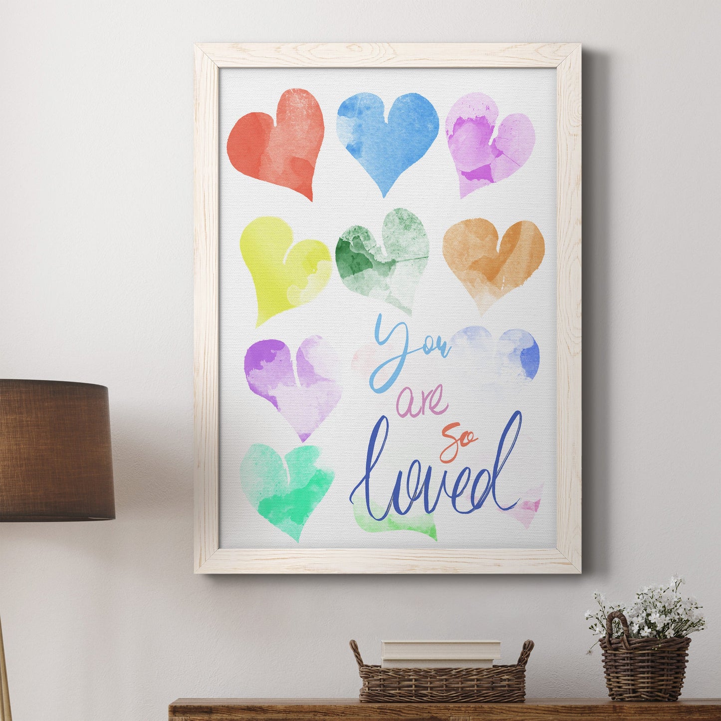 You Are So Loved - Barnwood Framed Canvas Print