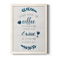 Coffee & Wine - Barnwood Framed Canvas Print