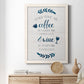 Coffee & Wine - Barnwood Framed Canvas Print