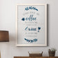 Coffee & Wine - Barnwood Framed Canvas Print