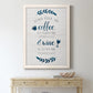 Coffee & Wine - Barnwood Framed Canvas Print