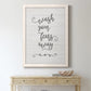 Wash Fears - Barnwood Framed Canvas Print