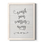 Wash Worries - Barnwood Framed Canvas Print