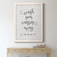Wash Worries - Barnwood Framed Canvas Print