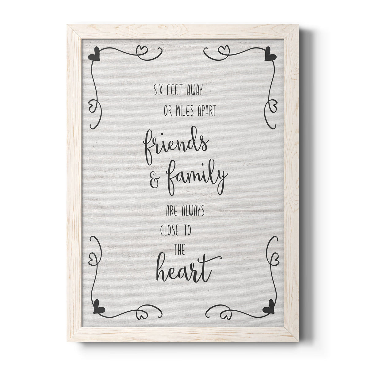 Six Feet - Barnwood Framed Canvas Print