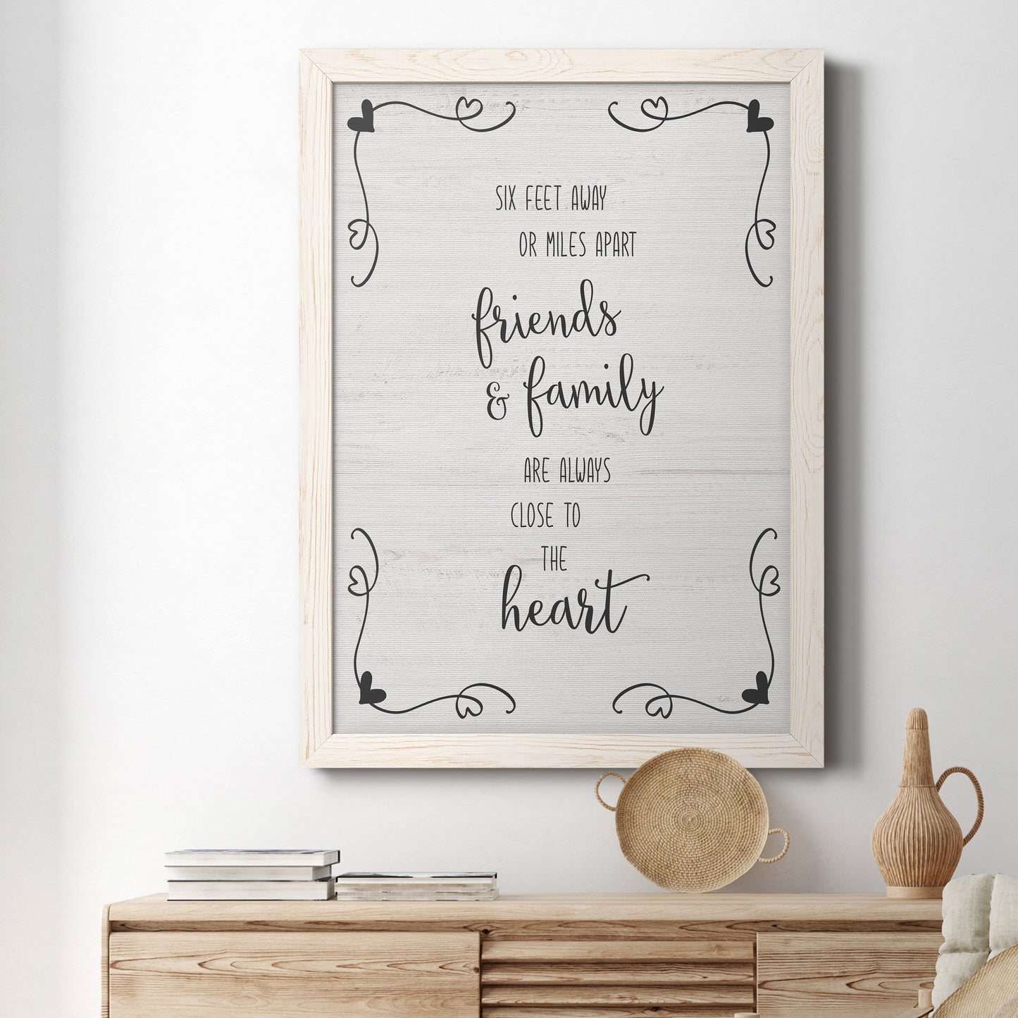 Six Feet - Barnwood Framed Canvas Print