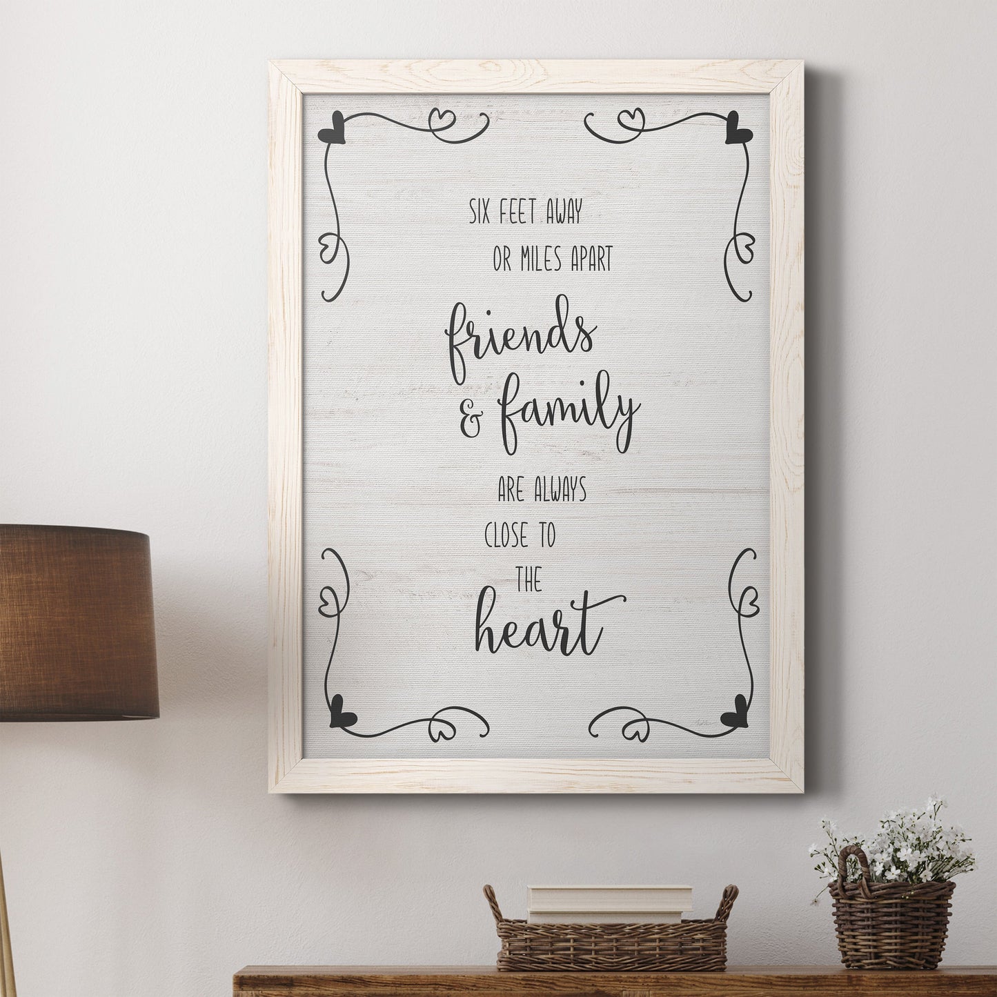 Six Feet - Barnwood Framed Canvas Print