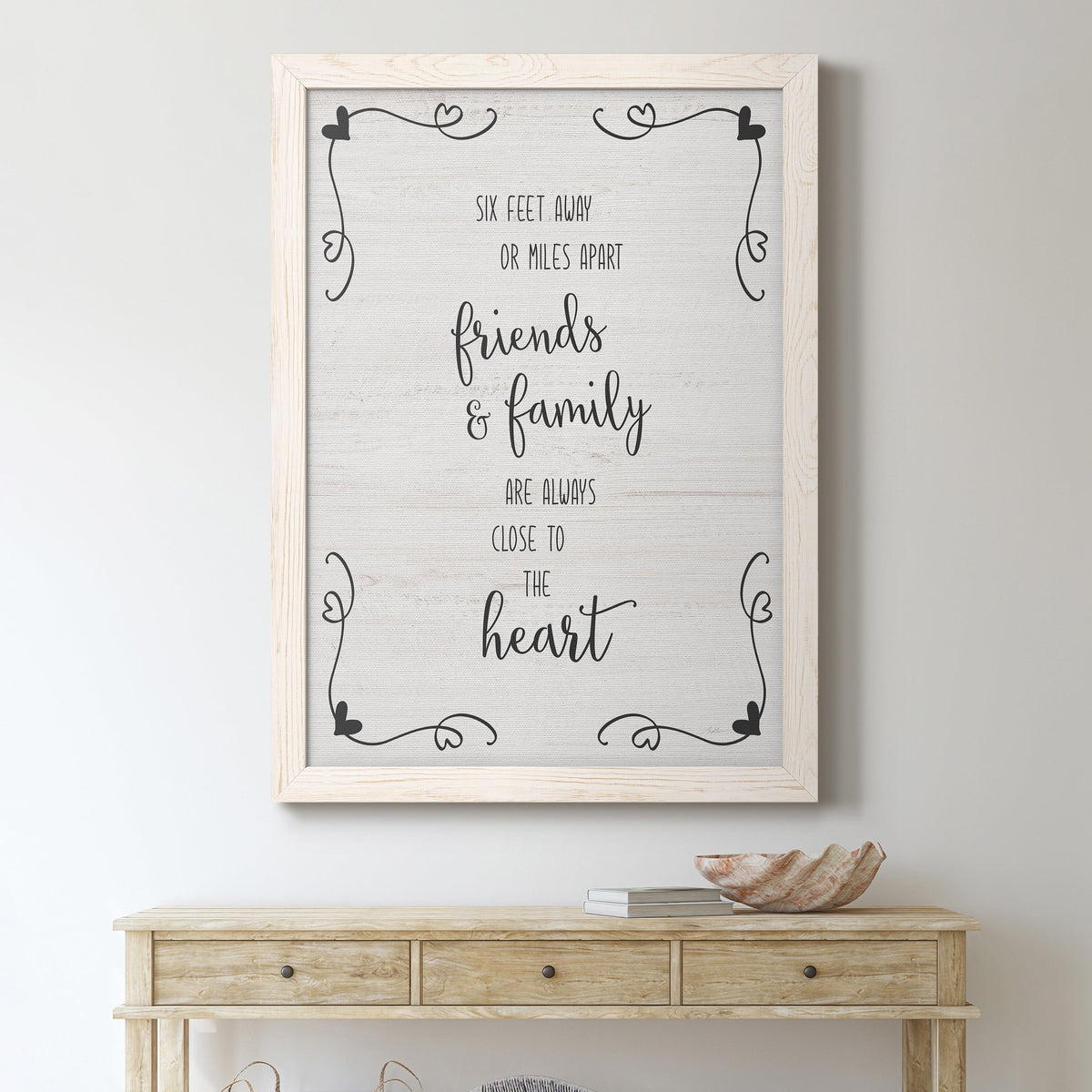 Six Feet - Barnwood Framed Canvas Print