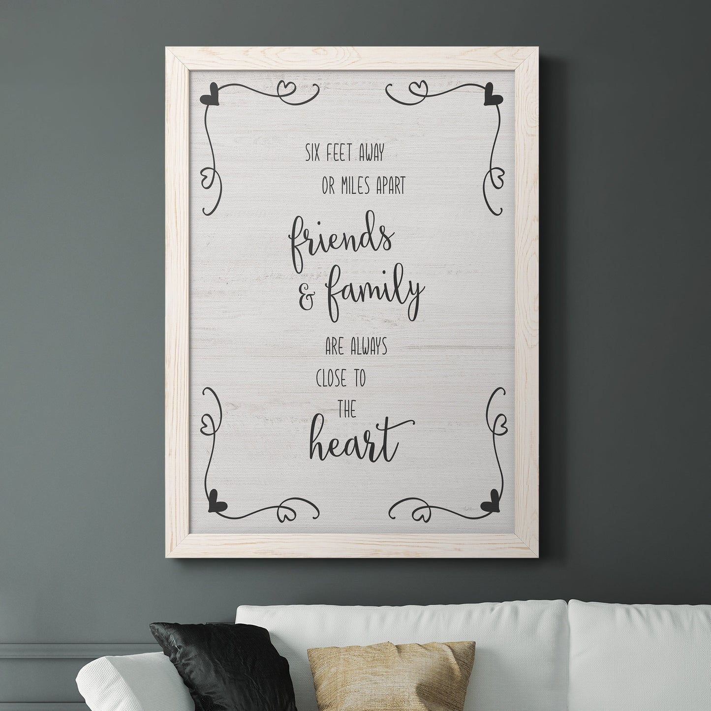 Six Feet - Barnwood Framed Canvas Print