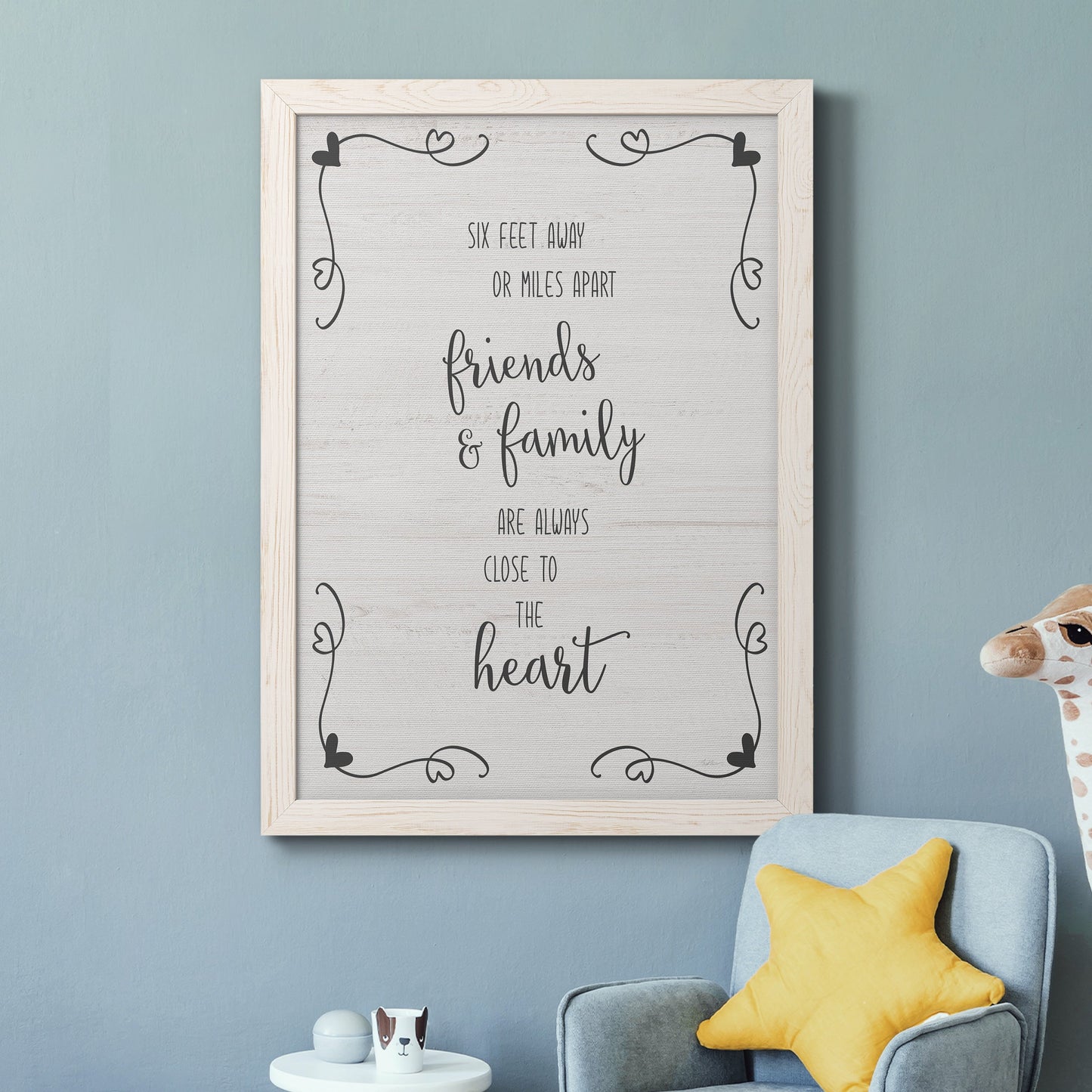 Six Feet - Barnwood Framed Canvas Print