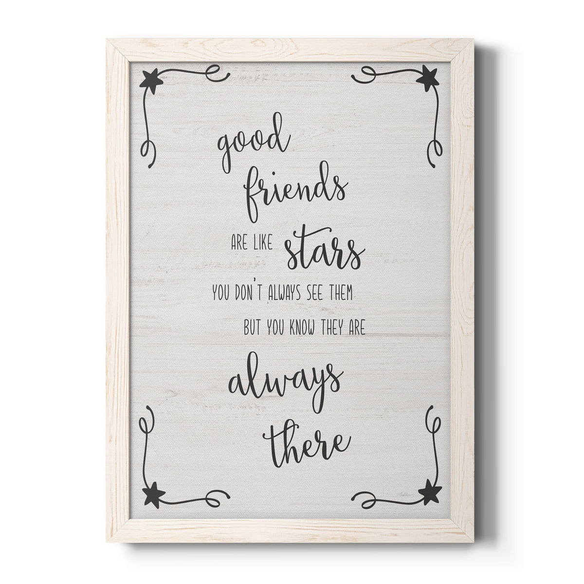 Always There - Barnwood Framed Canvas Print