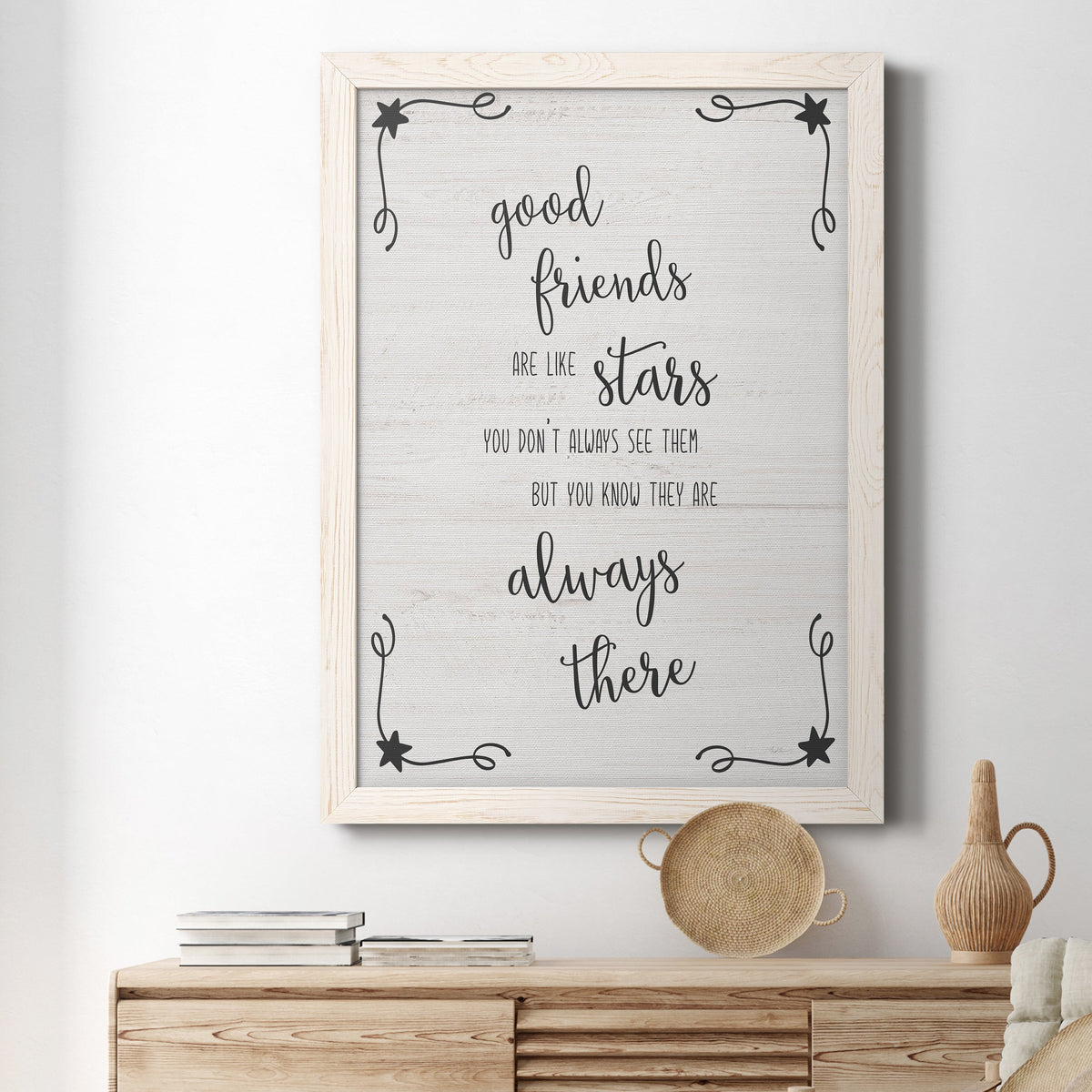 Always There - Barnwood Framed Canvas Print