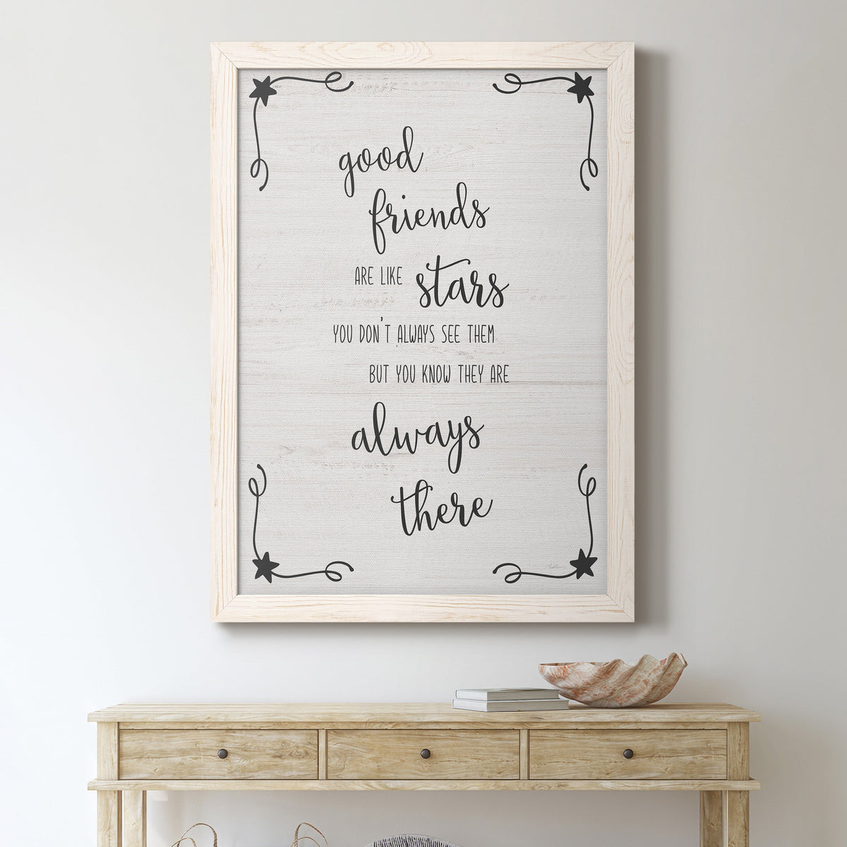 Always There - Barnwood Framed Canvas Print