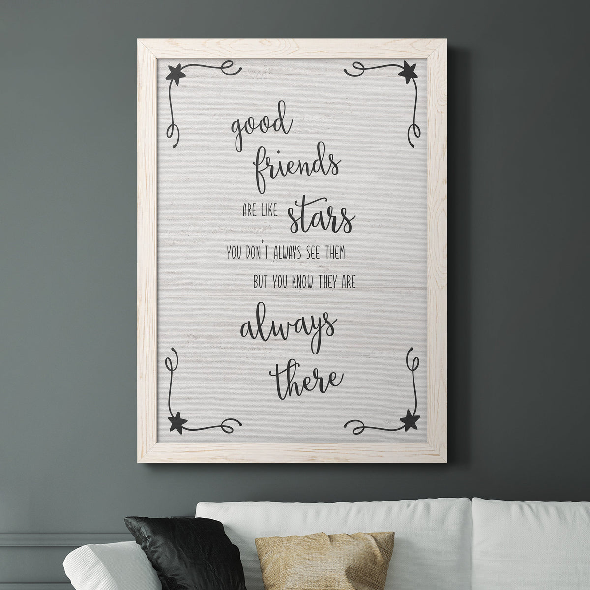 Always There - Barnwood Framed Canvas Print