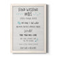 Stay Safe Rules - Barnwood Framed Canvas Print