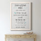 Stay Safe Rules - Barnwood Framed Canvas Print