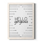 Hello Gorgeous - Barnwood Framed Canvas Print