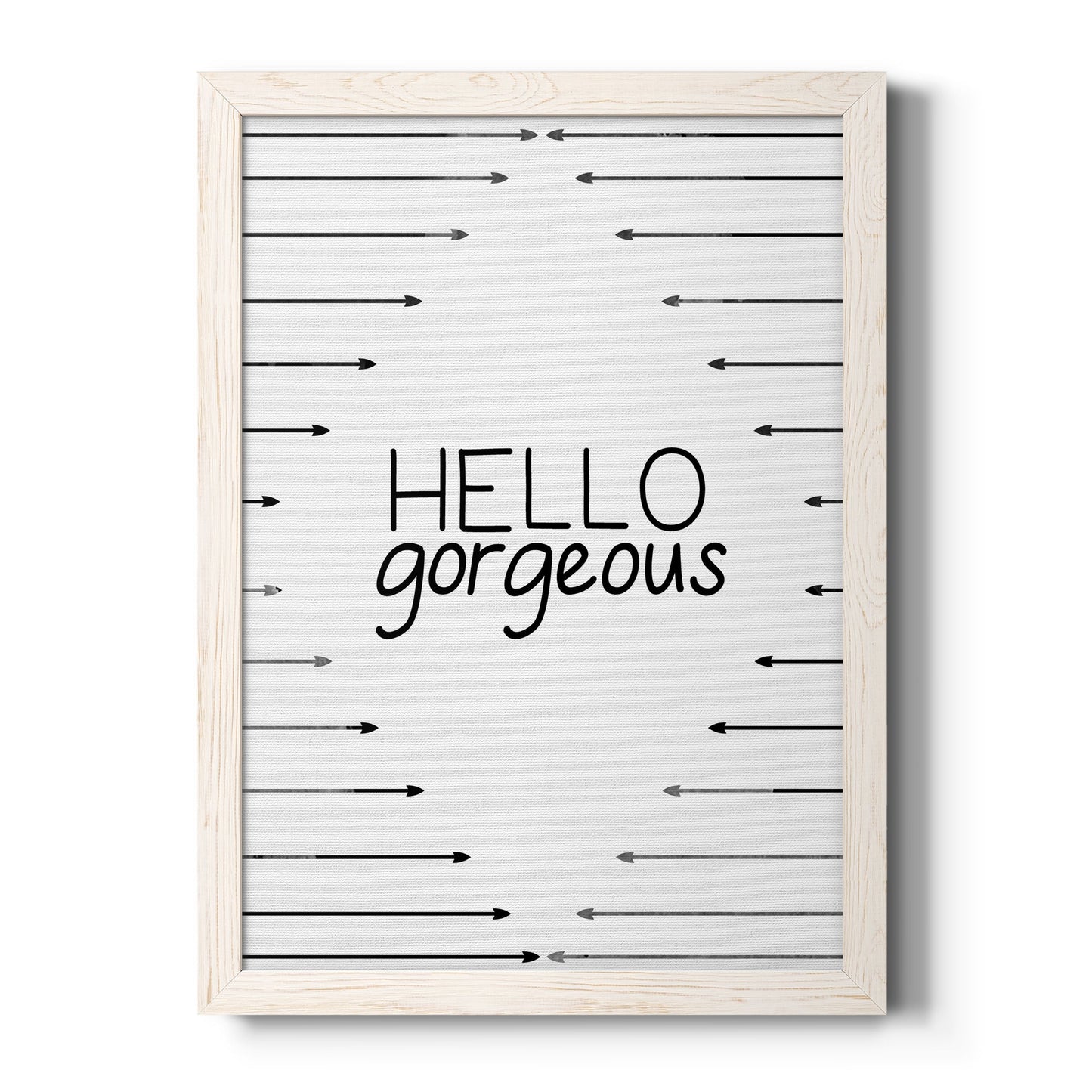 Hello Gorgeous - Barnwood Framed Canvas Print