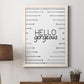 Hello Gorgeous - Barnwood Framed Canvas Print
