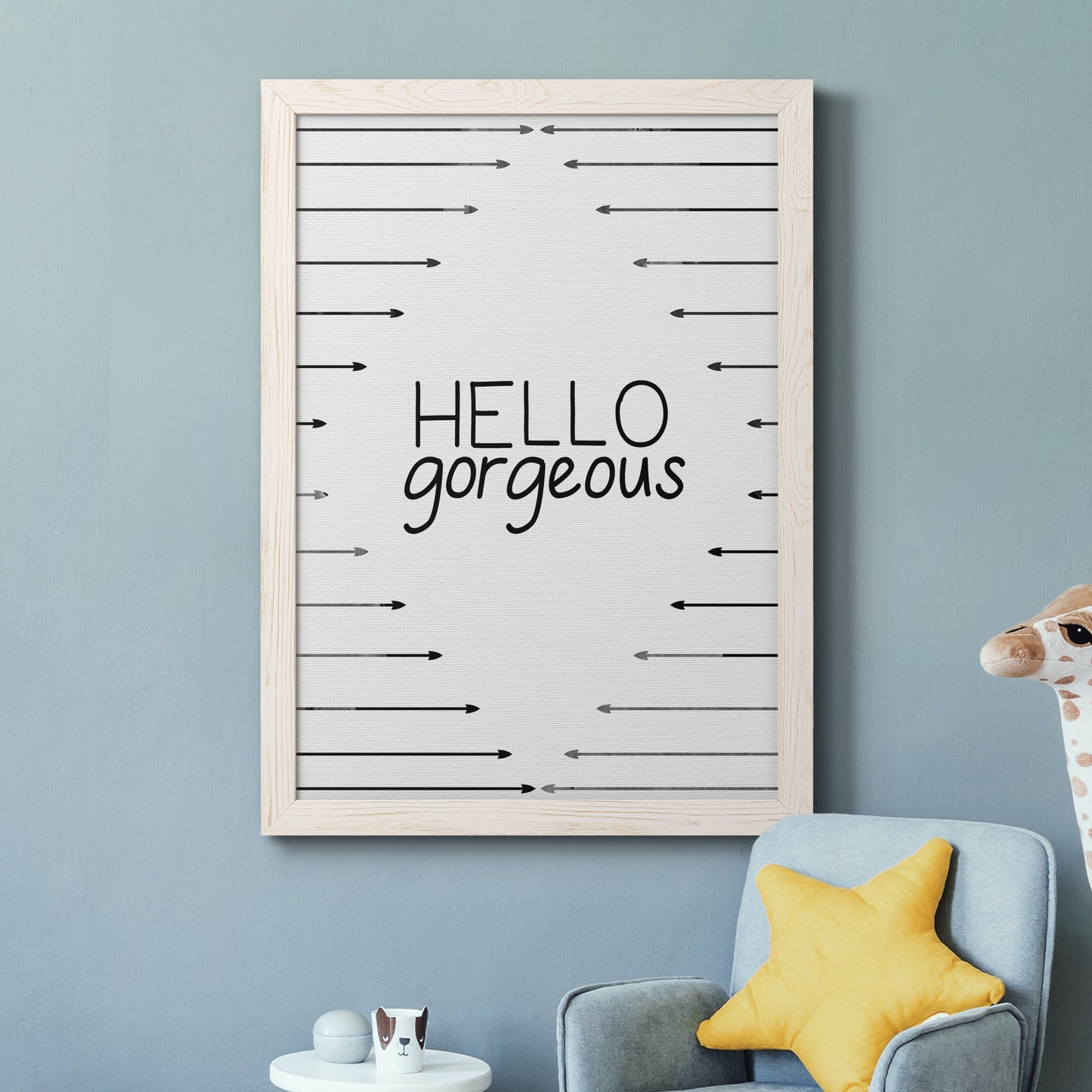 Hello Gorgeous - Barnwood Framed Canvas Print