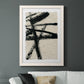 Lines Crossed III - Barnwood Framed Canvas Print