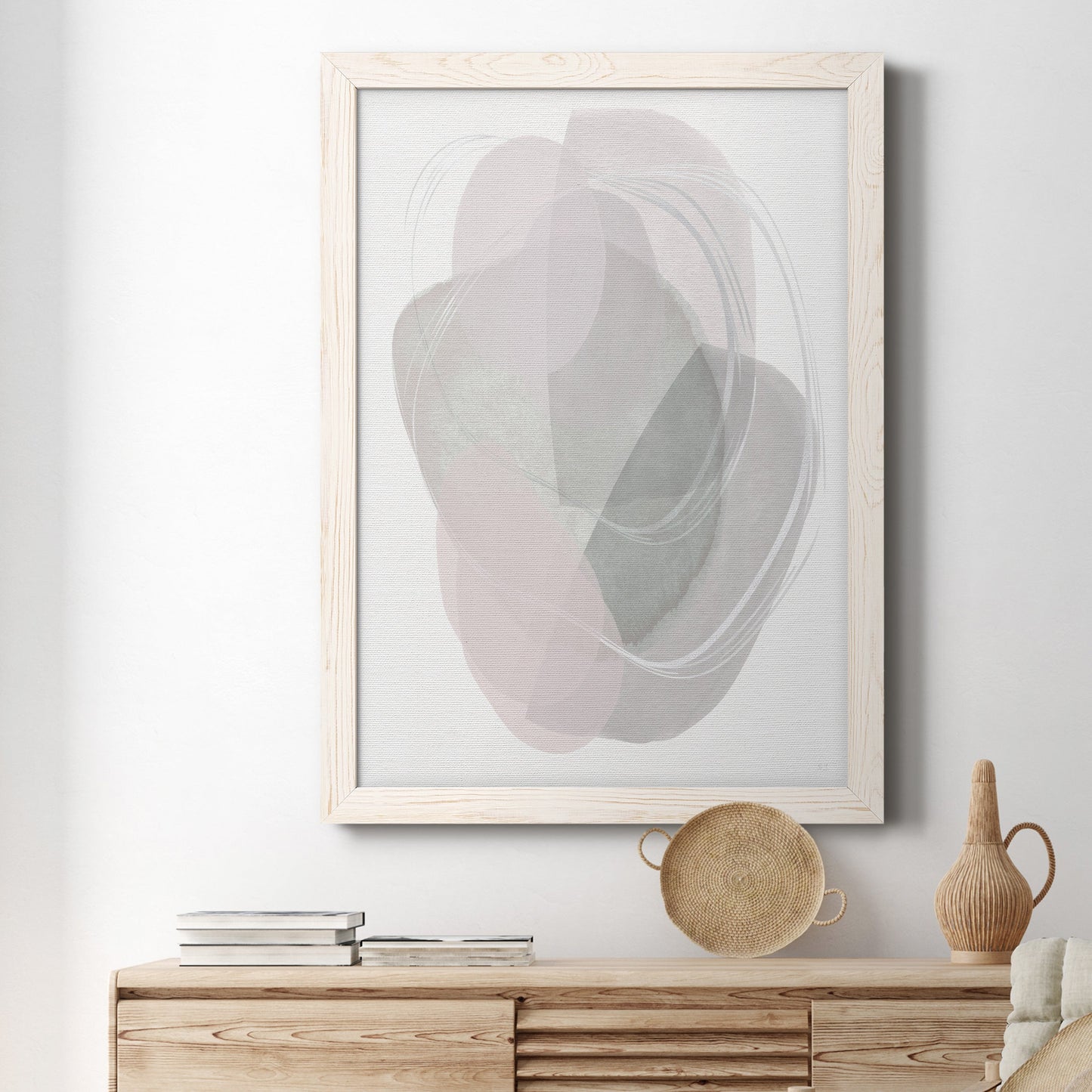 River Jewels II - Barnwood Framed Canvas Print