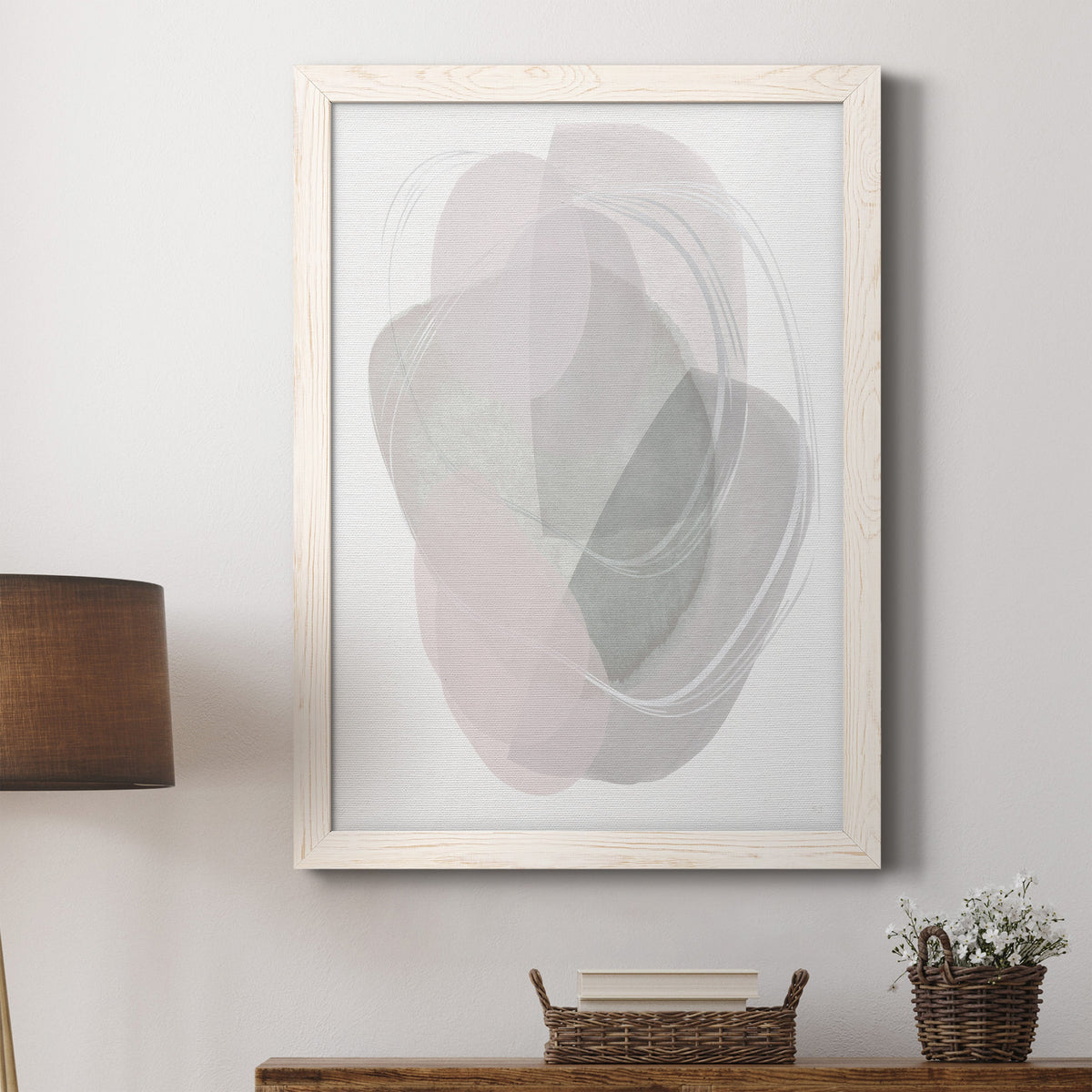 River Jewels II - Barnwood Framed Canvas Print
