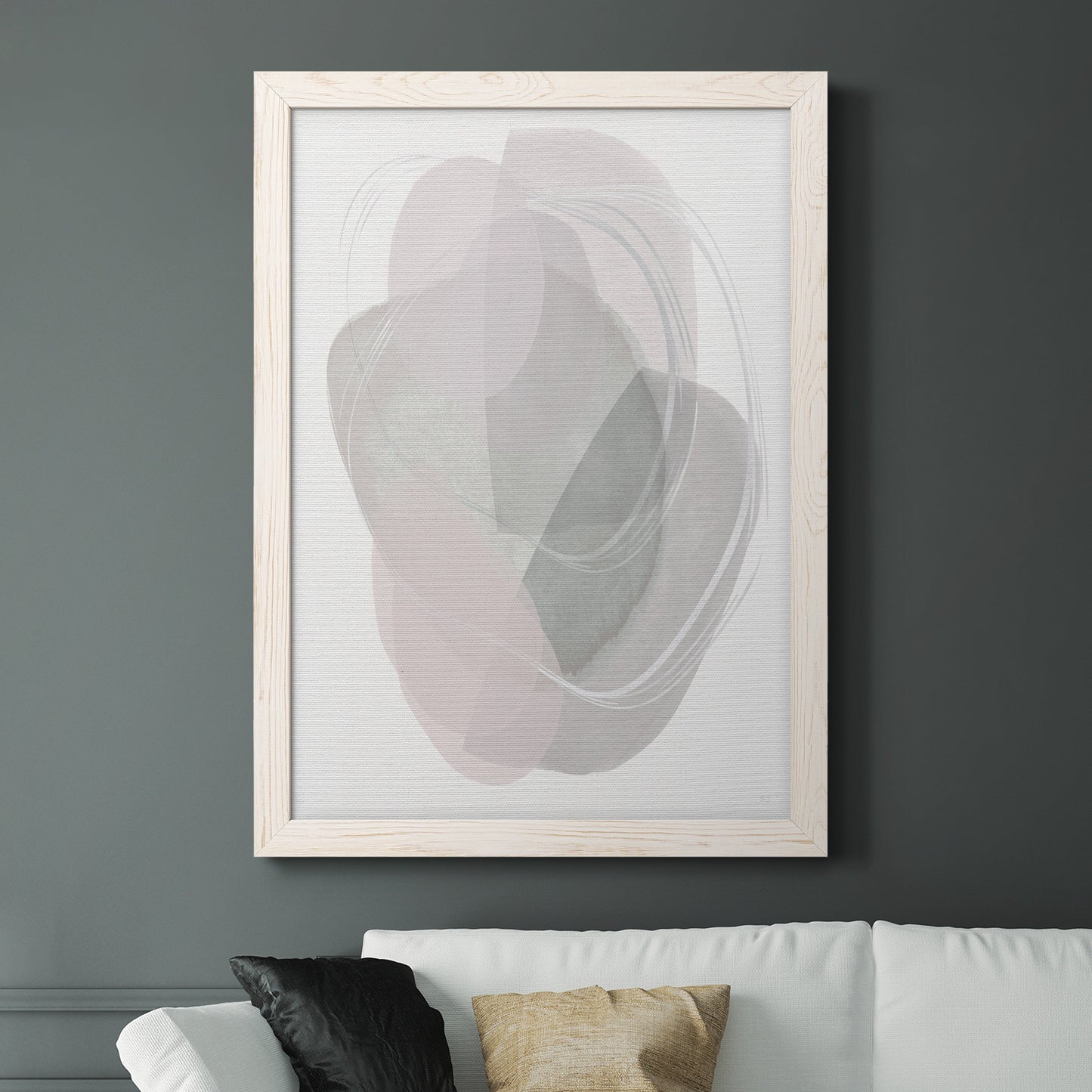River Jewels II - Barnwood Framed Canvas Print
