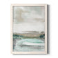 Summer Teal I - Barnwood Framed Canvas Print