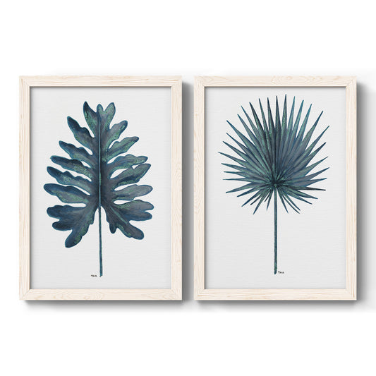 Blue Oasis I - Barnwood Framed Canvas Set