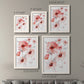Size comparison chart for a set of two white barnwood framed canvas prints.