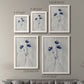Size comparison chart for a set of two white barnwood framed canvas prints.