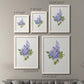 Size comparison chart for a set of two white barnwood framed canvas prints.