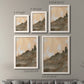 Size comparison chart for a set of two white barnwood framed canvas prints.