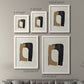 Size comparison chart for a set of two white barnwood framed canvas prints.