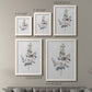 Size comparison chart for a set of two white barnwood framed canvas prints.