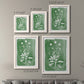 Size comparison chart for a set of two white barnwood framed canvas prints.