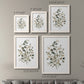 Size comparison chart for a set of two white barnwood framed canvas prints.