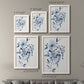 Size comparison chart for a set of two white barnwood framed canvas prints.