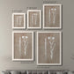 Size comparison chart for a set of two white barnwood framed canvas prints.