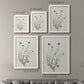 Size comparison chart for a set of two white barnwood framed canvas prints.