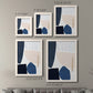 Size comparison chart for a set of two white barnwood framed canvas prints.