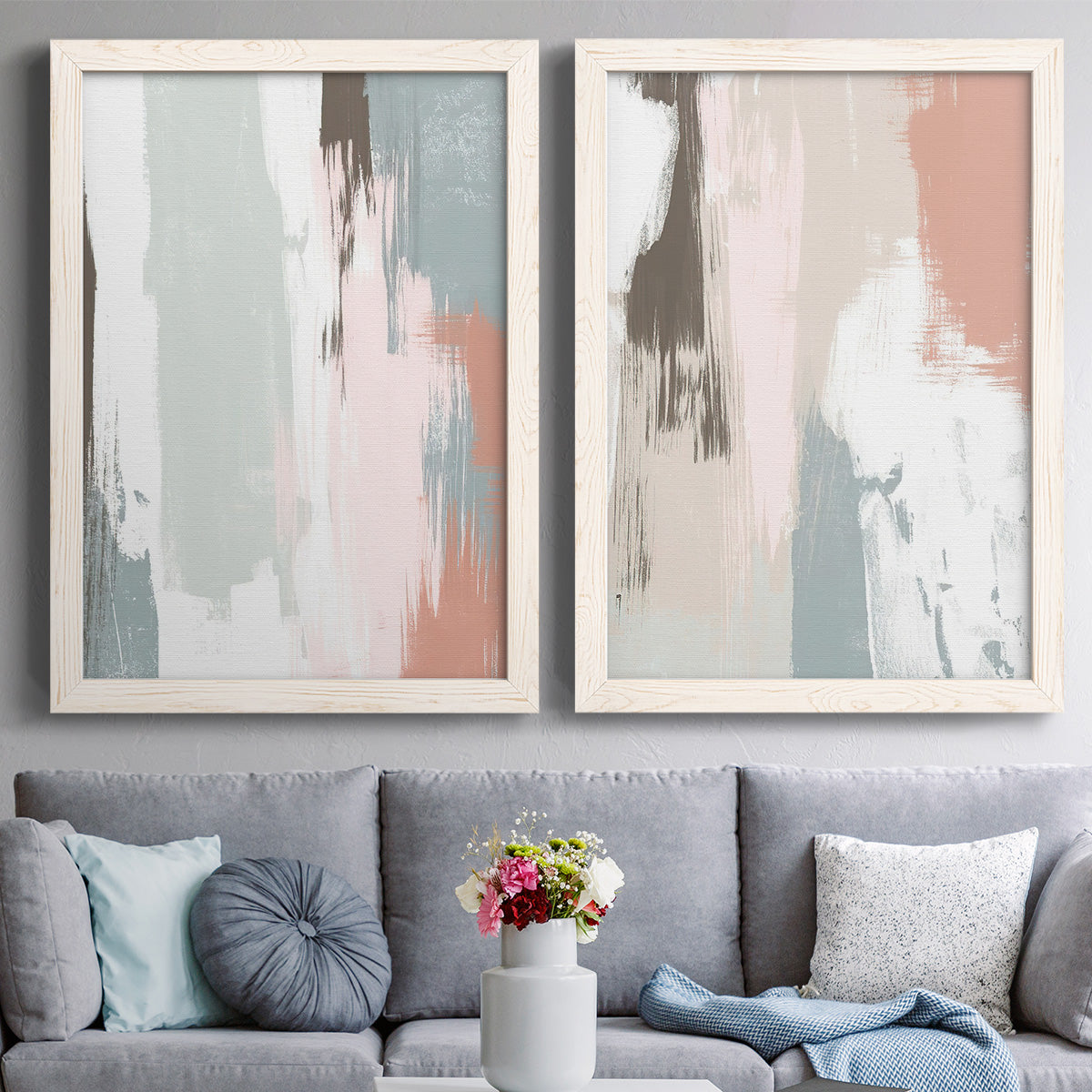 Sandstone Peel III - Barnwood Framed Canvas Set