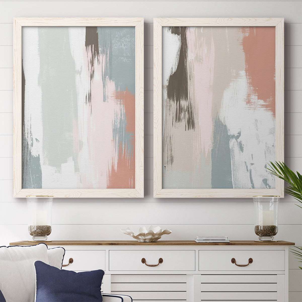 Sandstone Peel III - Barnwood Framed Canvas Set