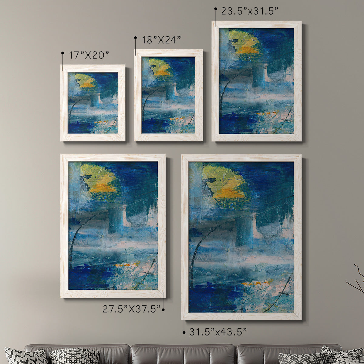 Spring Winds I - Barnwood Framed Canvas Set