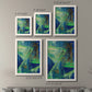 Geometric in Cool VII - Barnwood Framed Canvas Set
