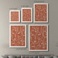Size comparison chart for a set of two white barnwood framed canvas prints.
