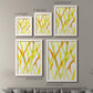 Size comparison chart for a set of two white barnwood framed canvas prints.